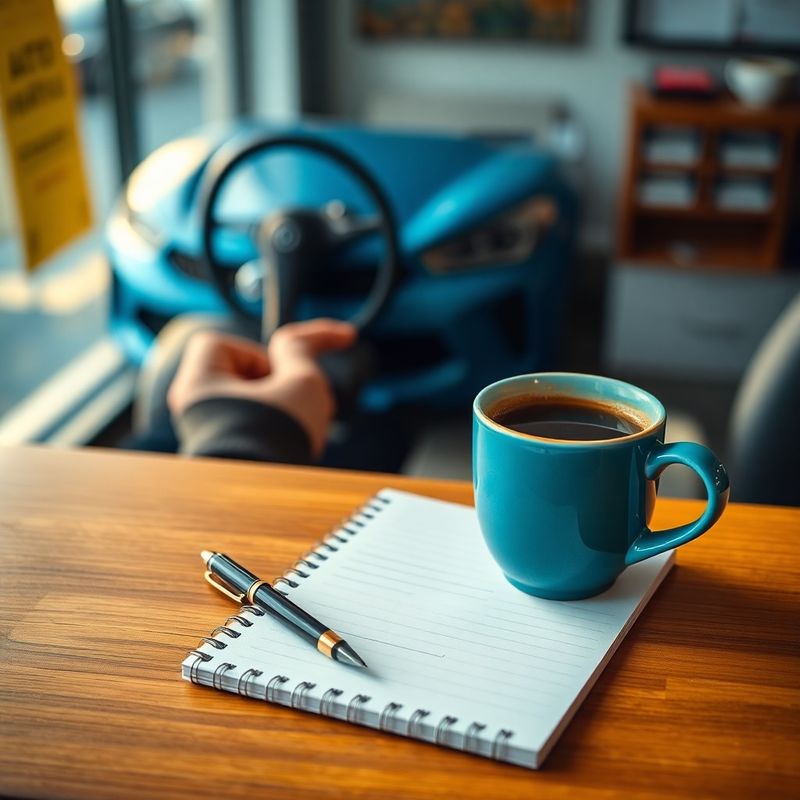 Recepția Swiftforbit cu bloc-notes și o cană de cafea